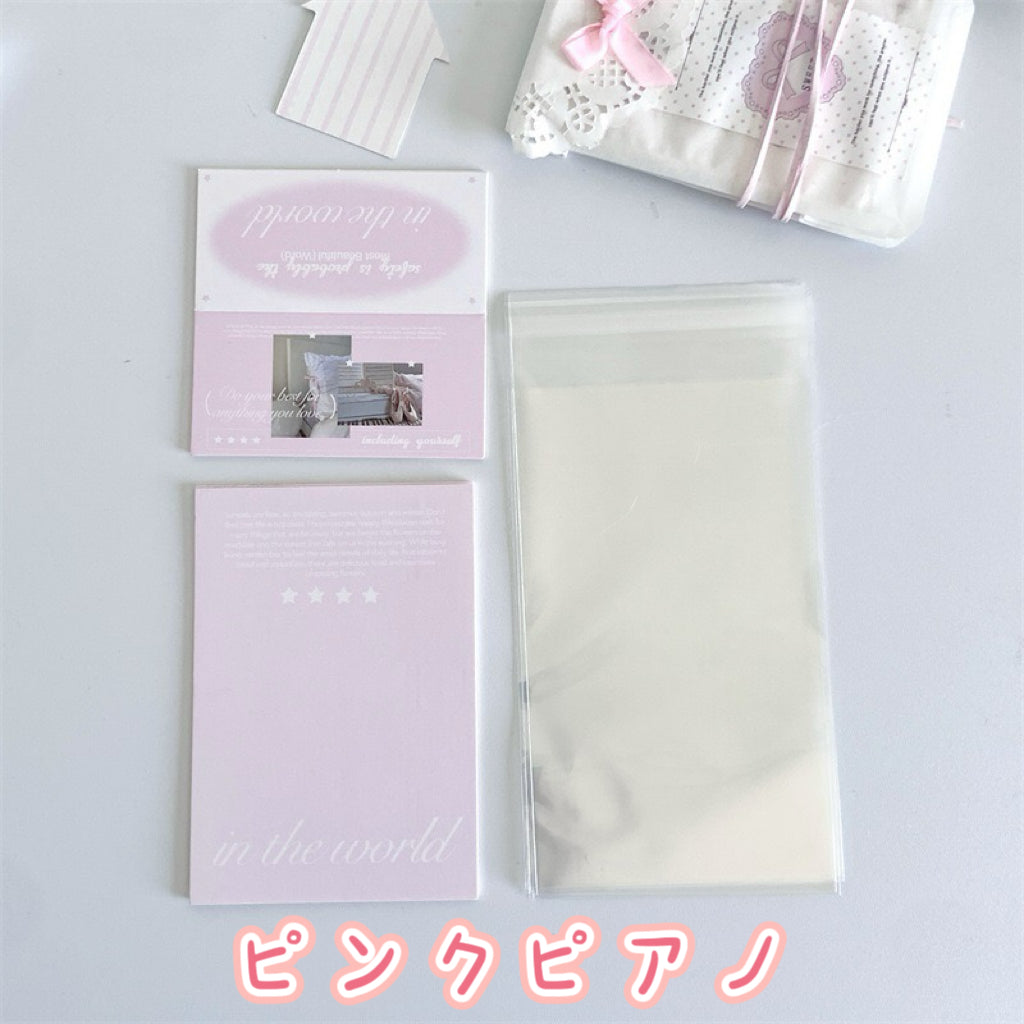 PK002紙ヘッダー付き袋|5セット150円