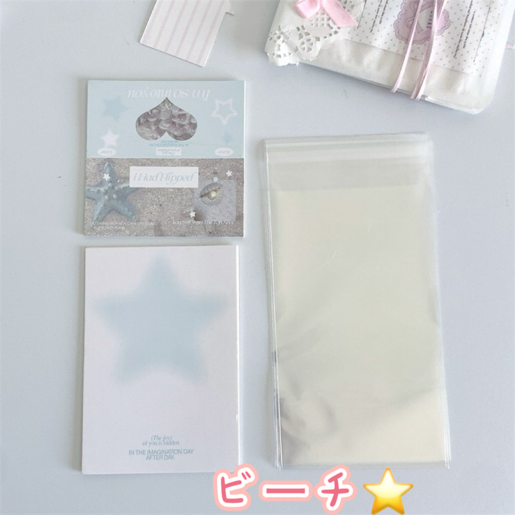 PK002紙ヘッダー付き袋|5セット150円