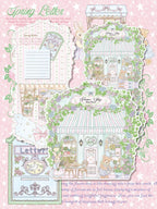 SET003Spring Letter デザインペーパー＆ステッカーセット｜15枚入り