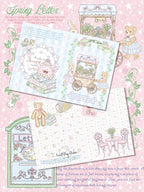 SET003Spring Letter デザインペーパー＆ステッカーセット｜15枚入り