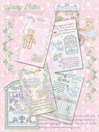 SET003Spring Letter デザインペーパー＆ステッカーセット｜15枚入り